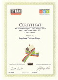 Certyfikat systemw ocieple TYTAN